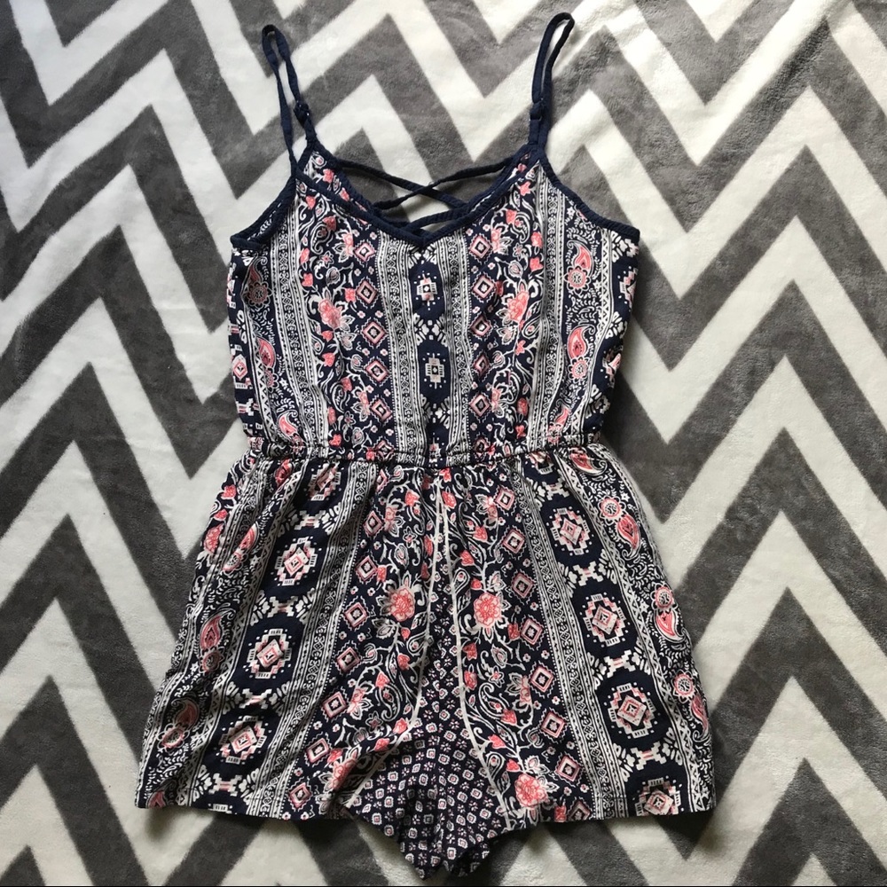 Tribal Floral Romper